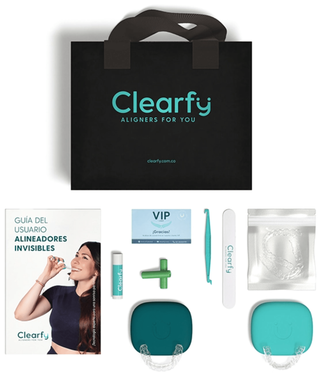 Clearfy Colombia Alineadores Kit de Bienvenida